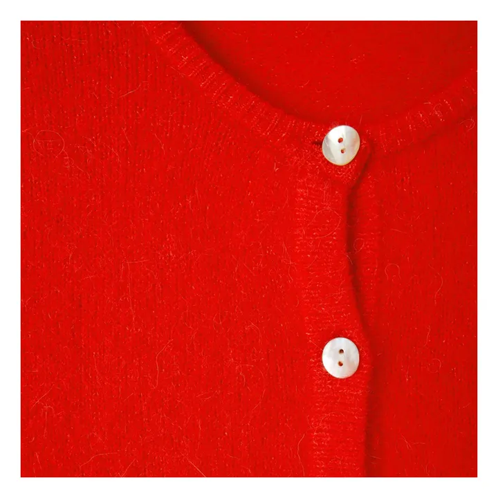 Gilet Vitow Alpaga et Laine | Rouge- Image produit n°3