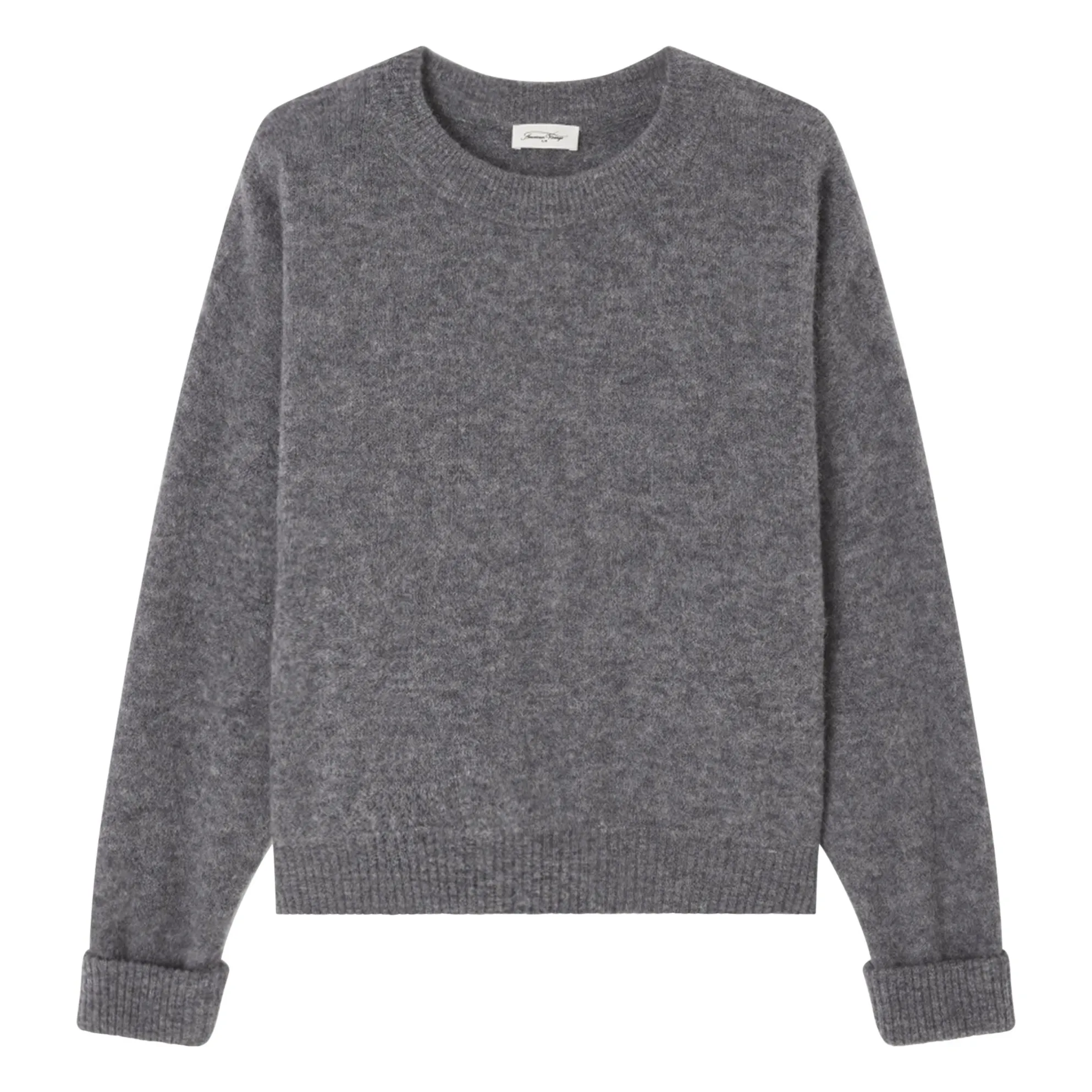 American Vintage Steel Vitow Alpaca And Wool Boatneck Sweater