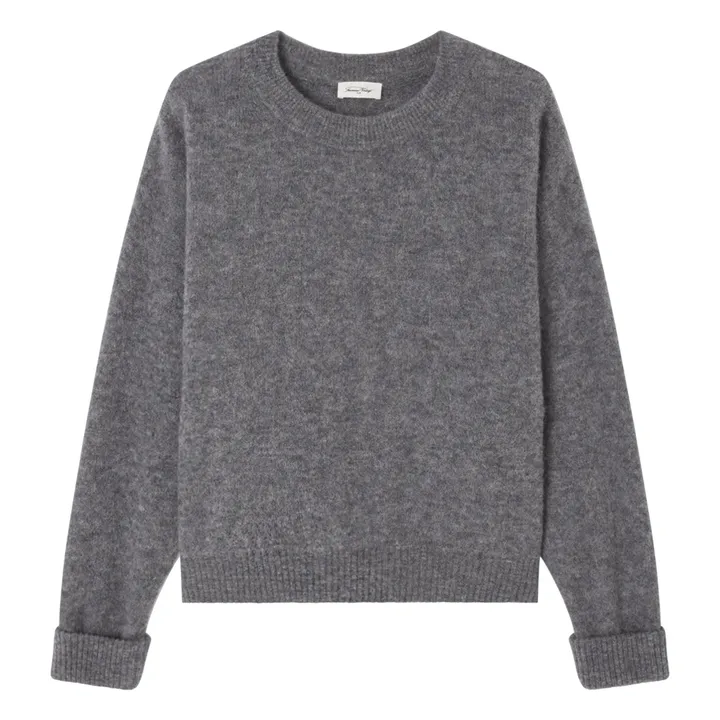 Pullover Bateau-Kragen Vitow Alpaka und Wolle | Stahl- Produktbild Nr. 0