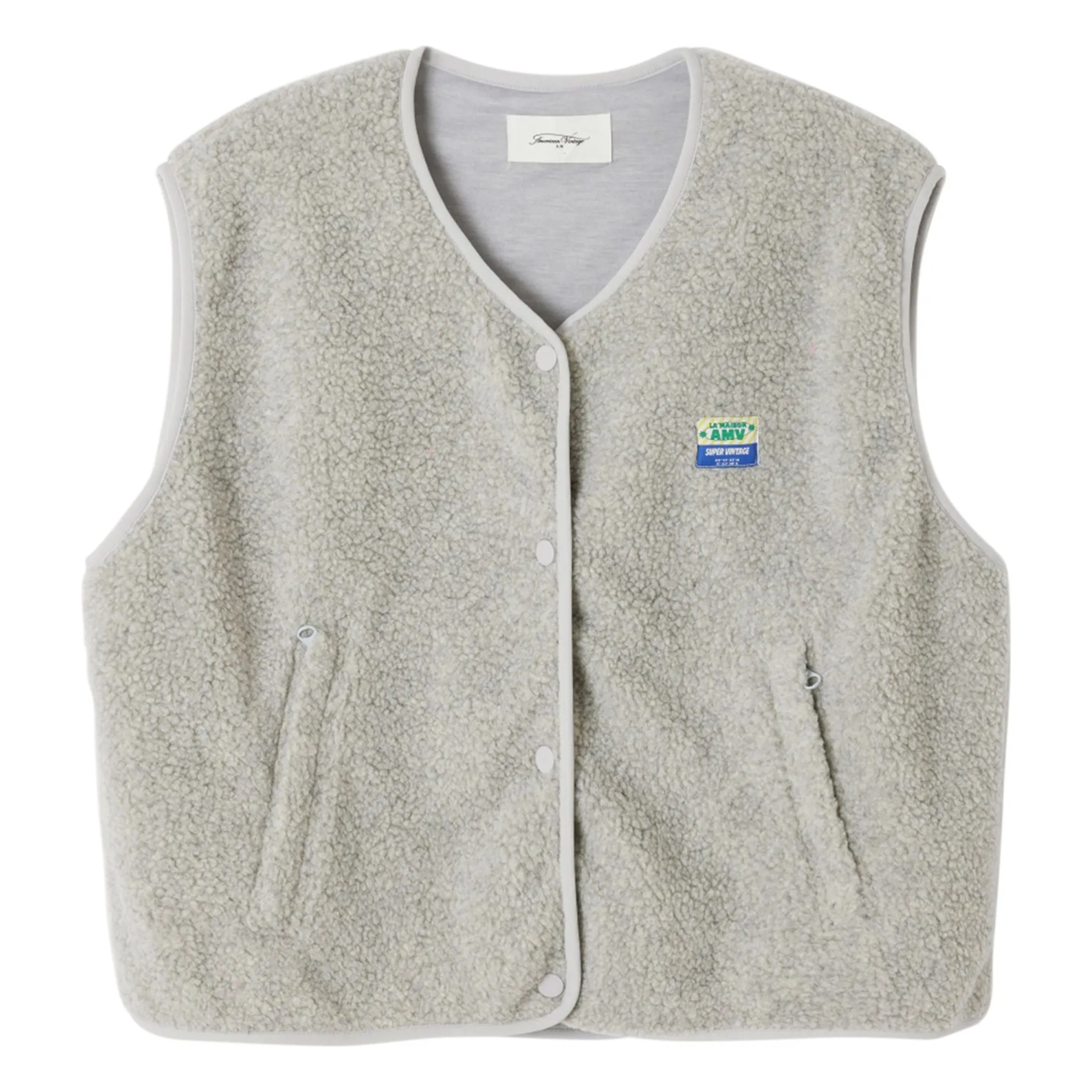 American Vintage Light Grey Hoktown Sleeveless Jacket