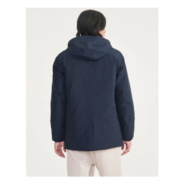 MTD Long Parka mit Kapuze Recycelte Fasern | Navy