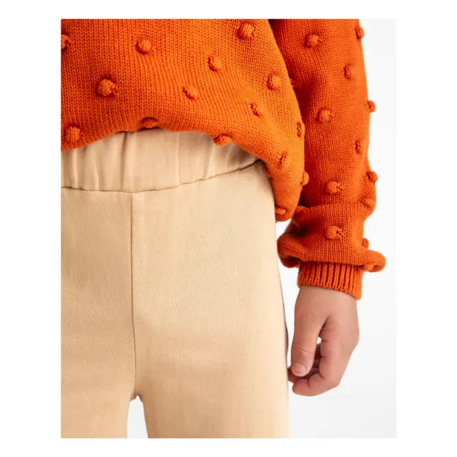Organic Cotton Trousers | Camel