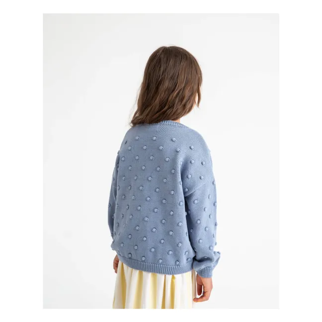 Popcorn sweater | Pale blue