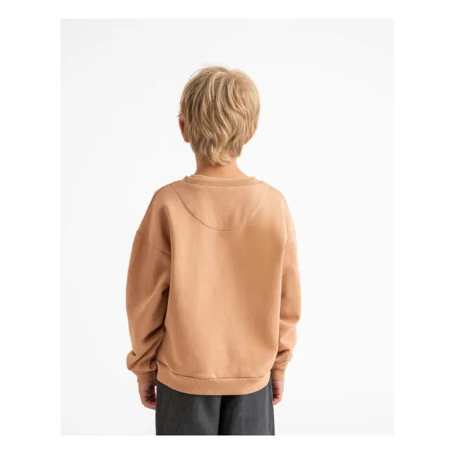 Sweatshirt Bio-Baumwolle | Pfirsichfarben