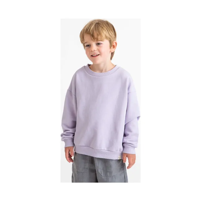 Organic Cotton Sweatshirt | Lilac