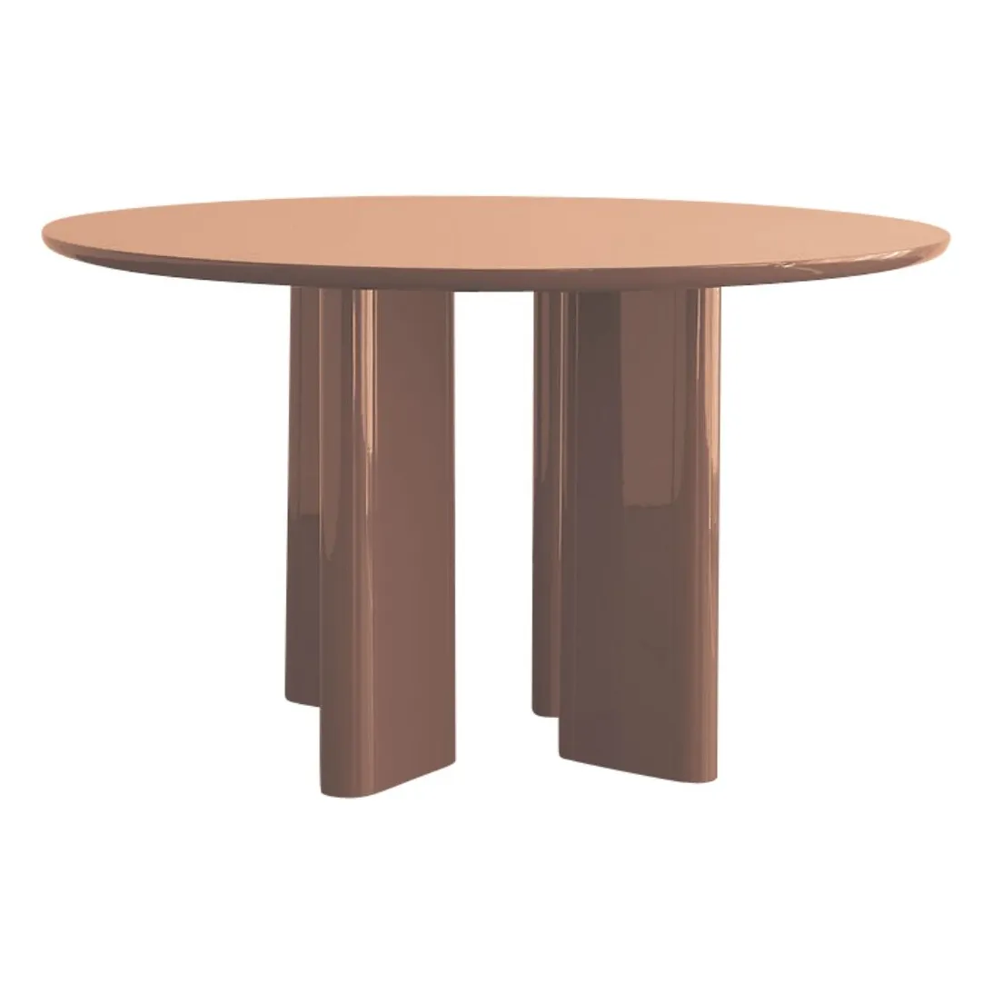 Gabrielle Paris Cranberry Joe Lacquered Round Dining Table