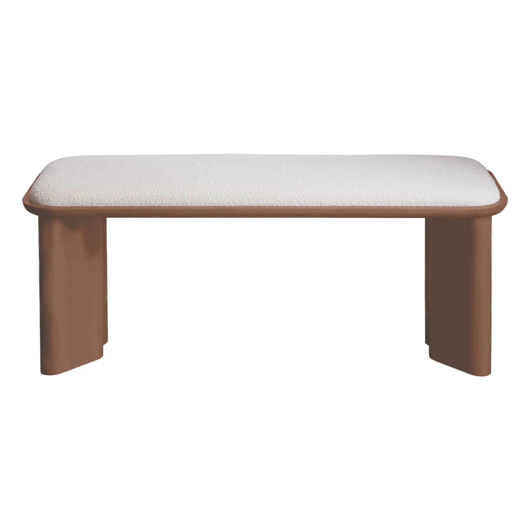 Gabrielle Paris Cranberry Lazarus Bench In Lacquered Wood