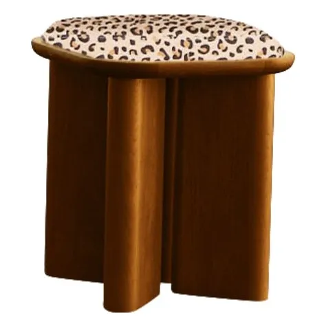 Gabrielle Paris Leopard Pouffe