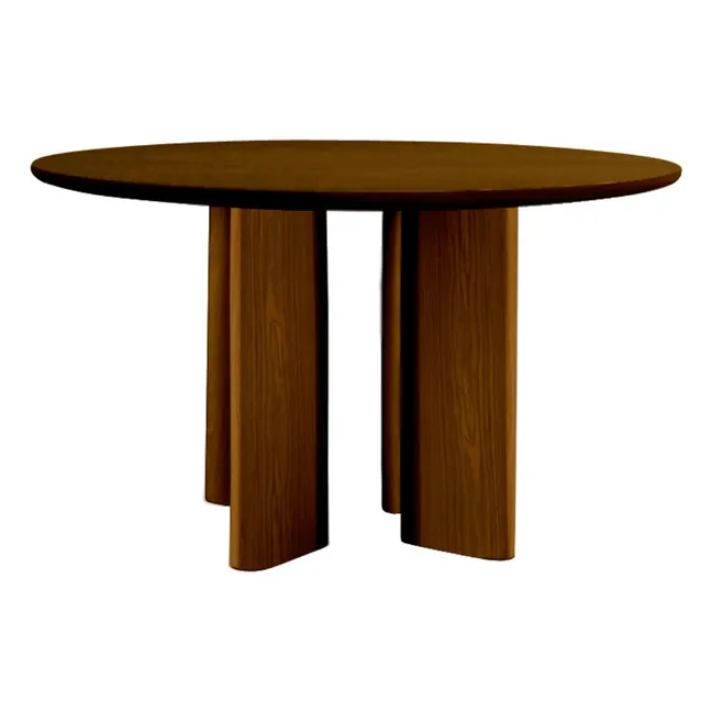 Tavolo da pranzo rotondo in finitura Teak Joe | Teak