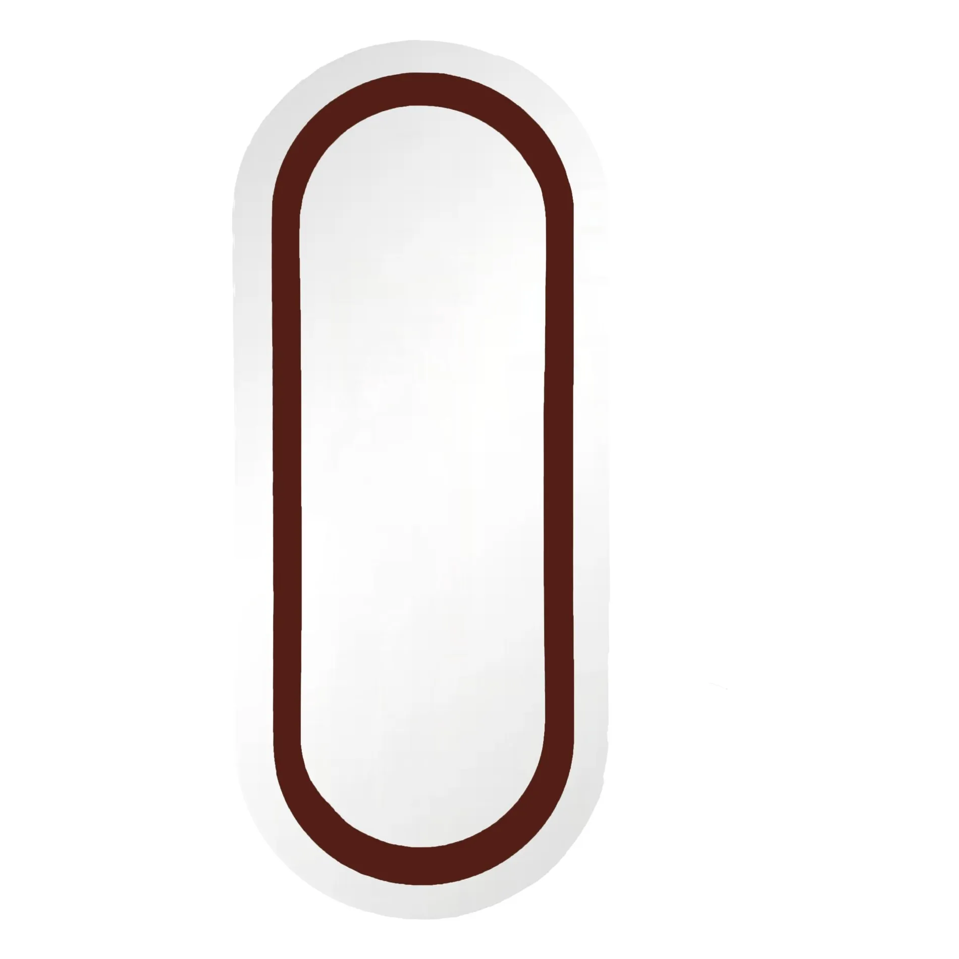 Gabrielle Paris Burgundy Victor Lacquered Wood Mirror