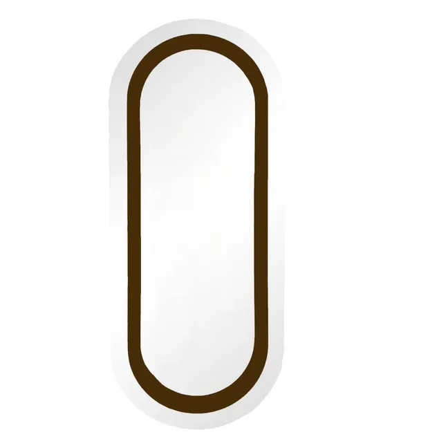 Specchio in legno laccato Victor | Caramello