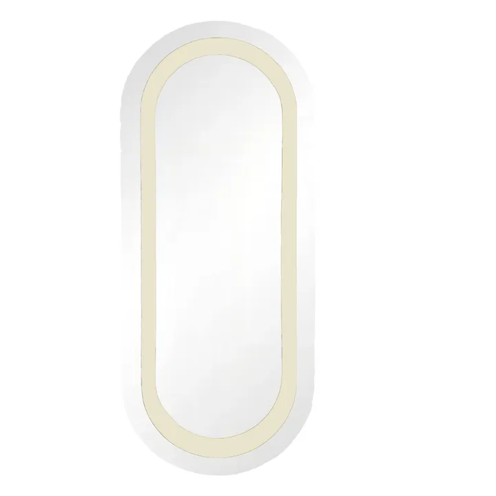 Victor lacquered wood mirror | Cream- Product image n°0