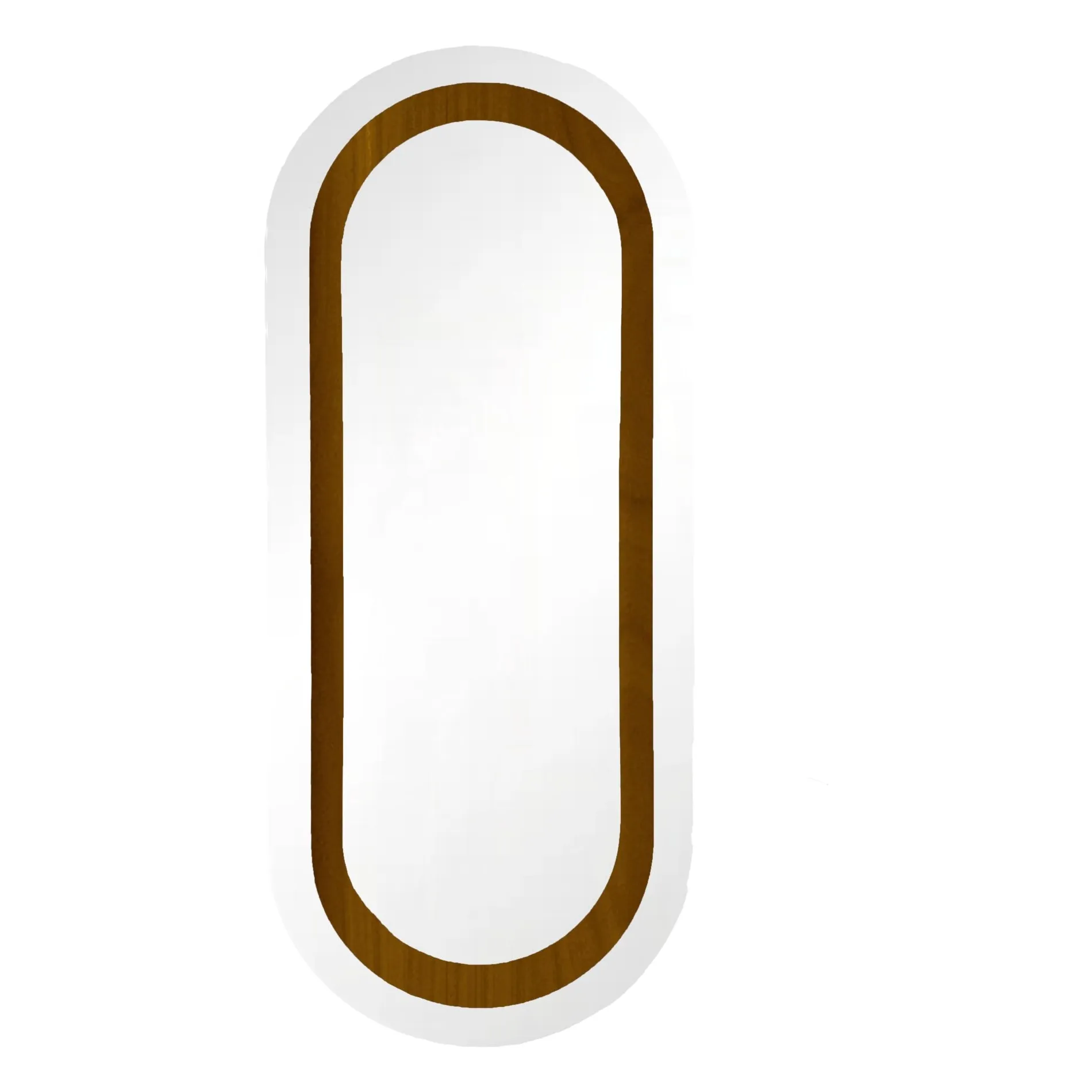 Gabrielle Paris Teak Victor Mirror In -Finish Oak