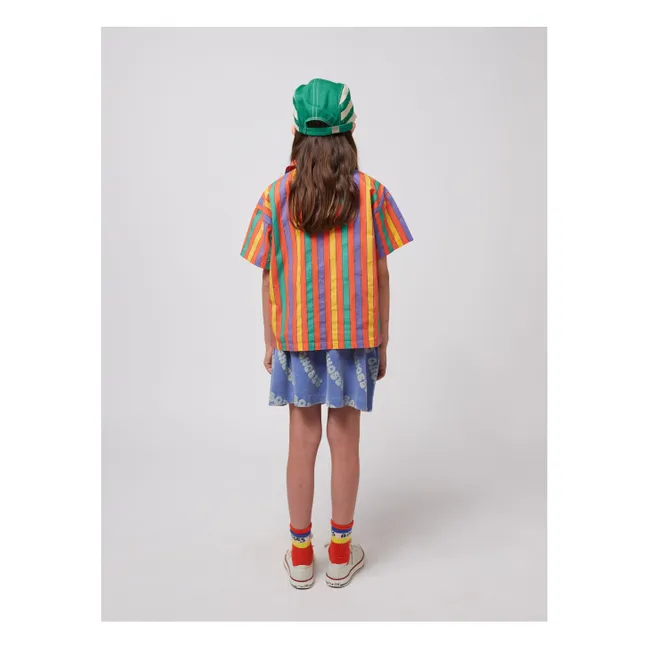 Gonna in jersey Waffle di cotone biologico | Blu