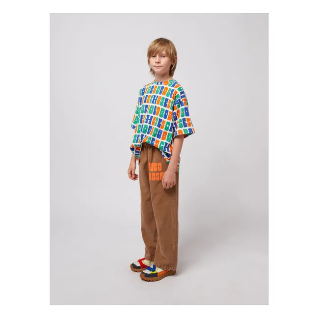 Pantalon Coton Bio et Fibres Recyclées | Brun