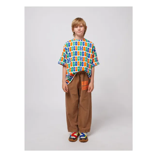 Pantalon Coton Bio et Fibres Recyclées | Brun