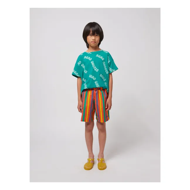 Short de Bain Rayure | Rouge