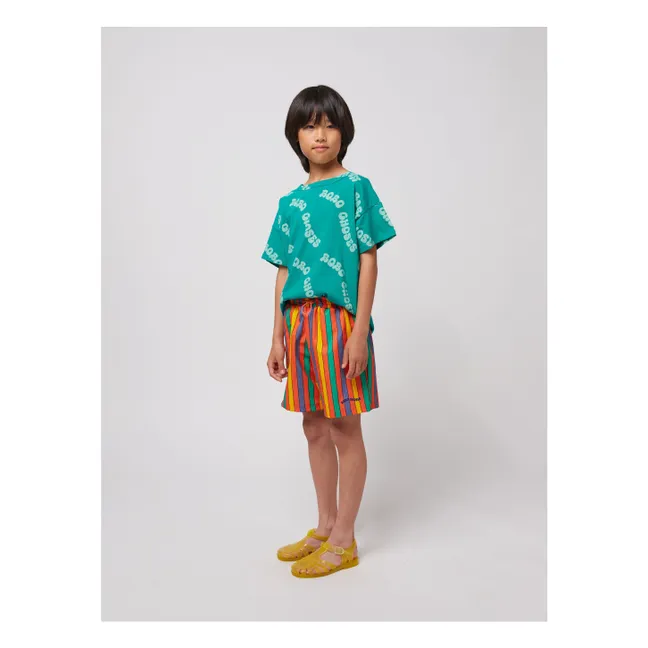 Short de Bain Rayure | Rouge