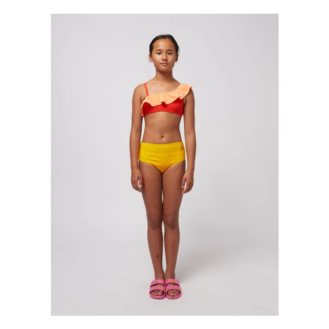 Volant Swimsuit Recycled Fibers | Yellow