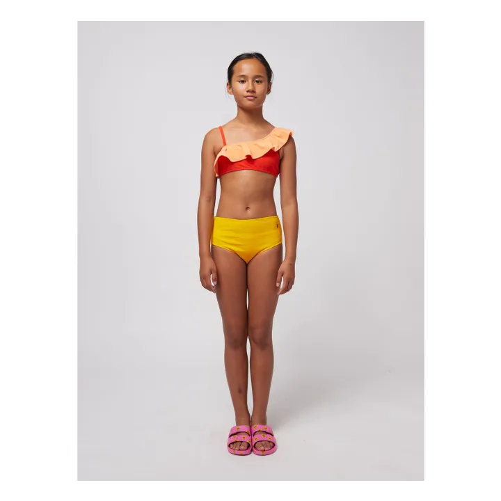 Maillot de Bain Volant Fibres Recyclées | Jaune- Image produit n°6