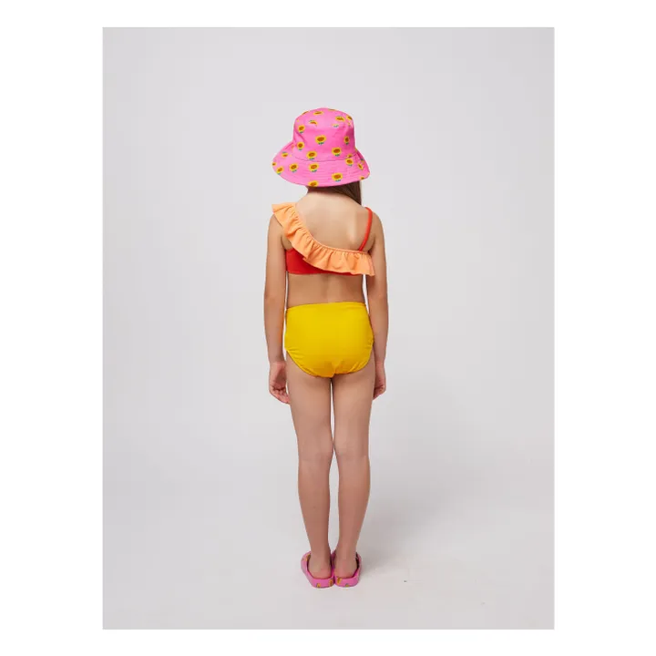 Maillot de Bain Volant Fibres Recyclées | Jaune- Image produit n°5