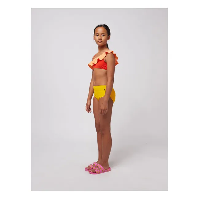 Volant Swimsuit Recycled Fibers | Yellow