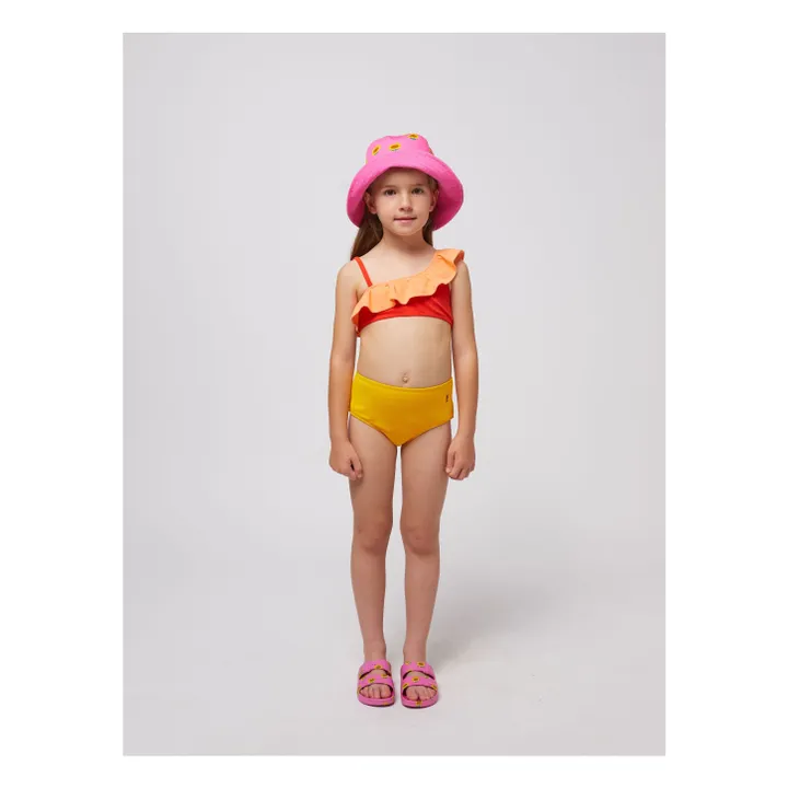 Maillot de Bain Volant Fibres Recyclées | Jaune- Image produit n°1