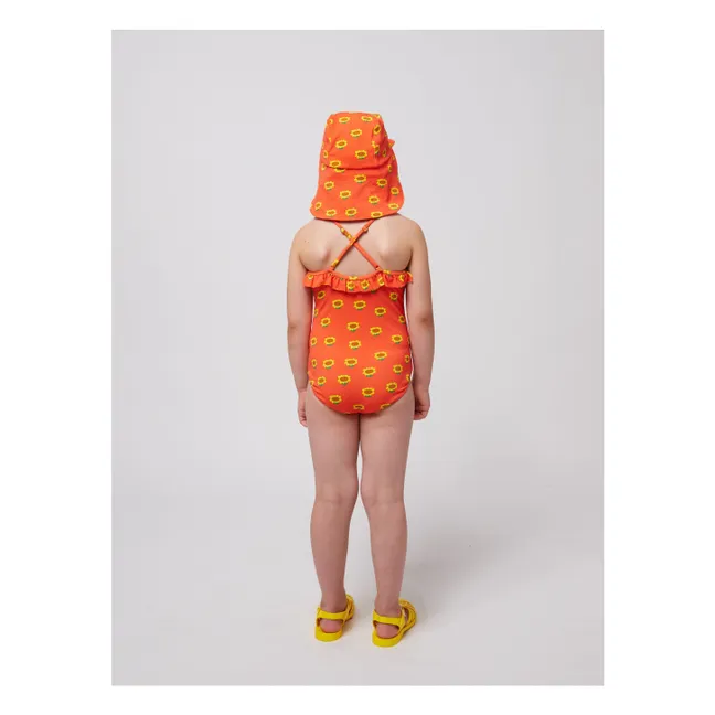 Maillot de Bain Tournesol Fibres Recyclées | Rouge