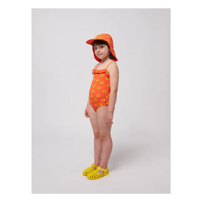 Maillot de Bain Tournesol Fibres Recyclées | Rouge