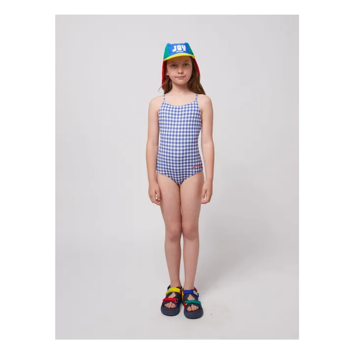 Maillot de Bain Vichy Fibres Recyclées | Bleu marine- Image produit n°1