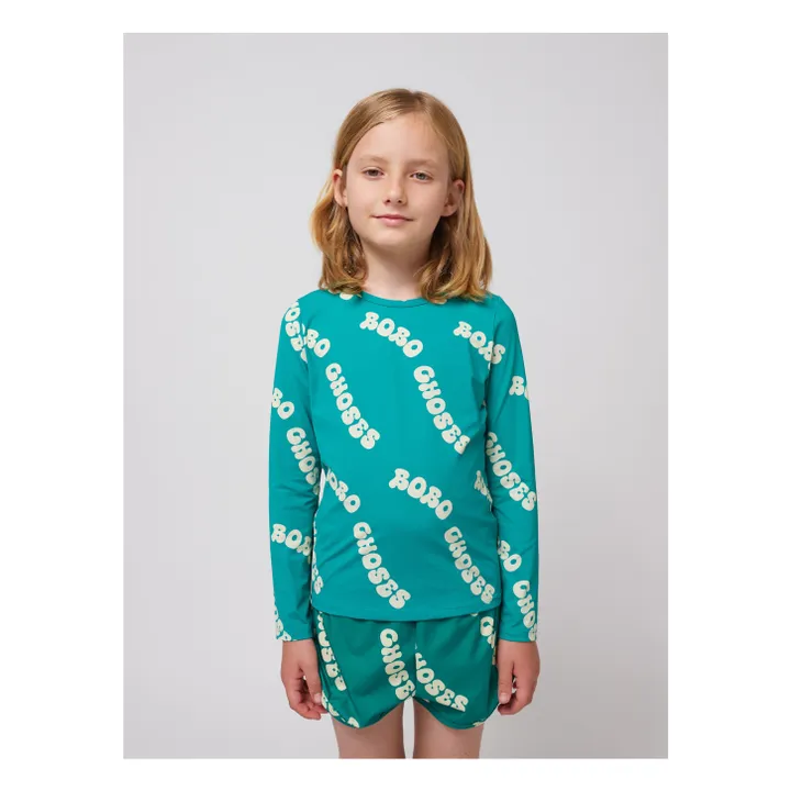 T-Shirt Anti-UV Bobo Fibres Recyclées | Vert- Image produit n°1