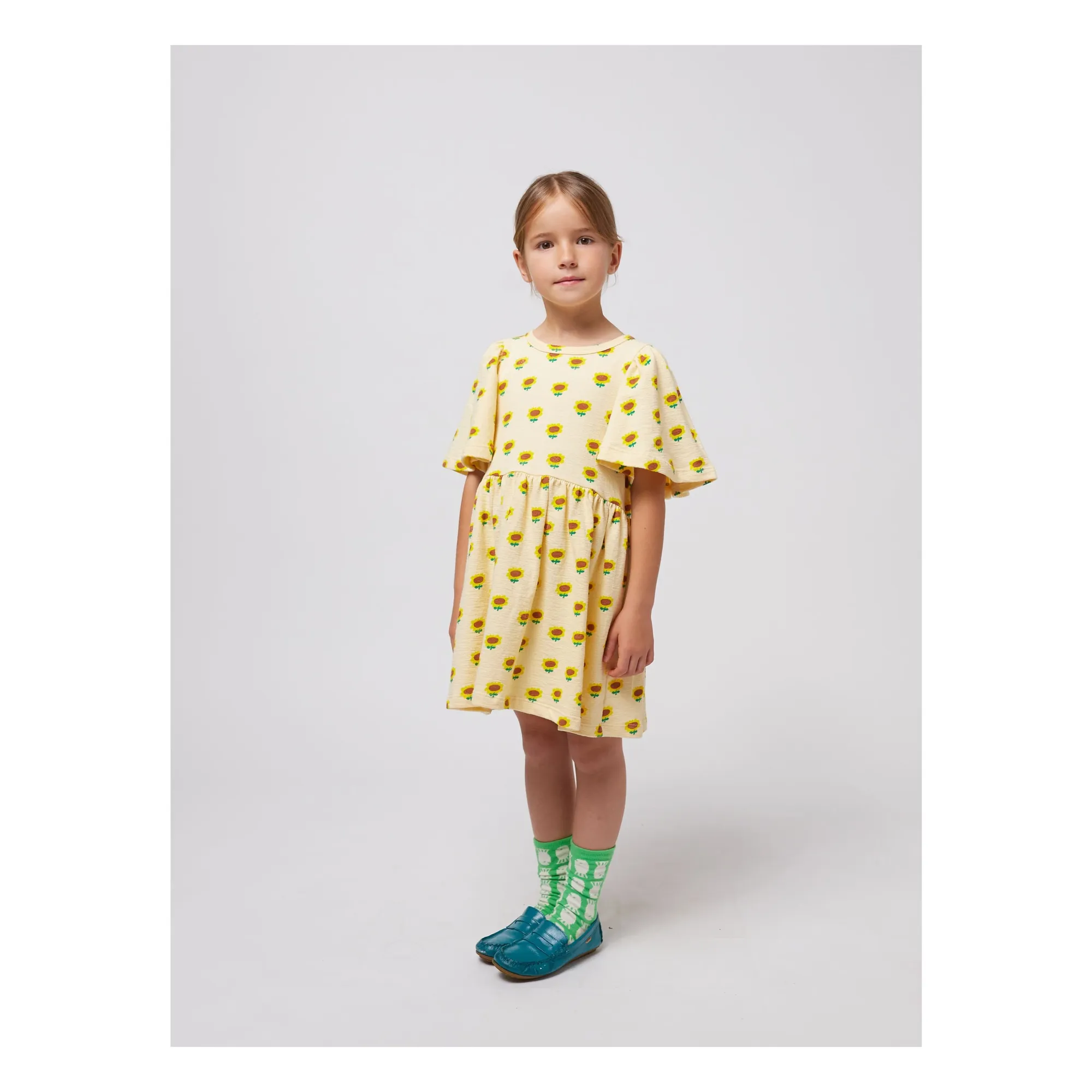 Robe Tournesol Coton Bio | Crème- Image produit n°2