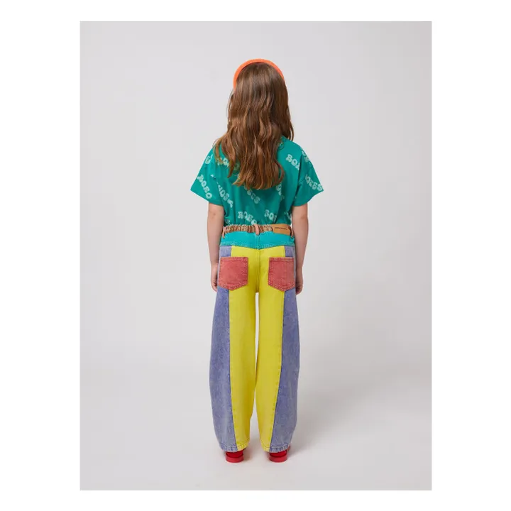 Jean Colorblock Coton Bio | Jaune- Image produit n°5