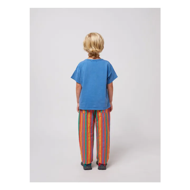 Organic Cotton Stripe Pants | Red- Product image n°5