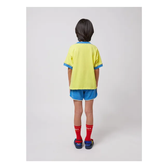 Bio-Frottee-Taschenshorts | Blau