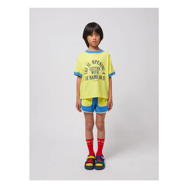 Bio-Frottee-Taschenshorts | Blau