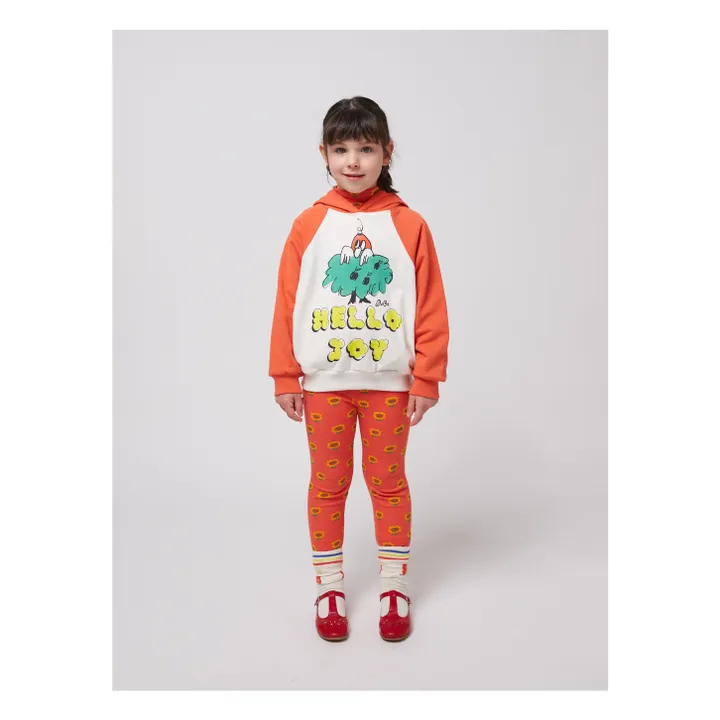 Hello Joy Hoodie Organic cotton | Red- Product image n°2