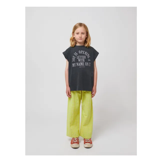 Joy Organic Cotton T-Shirt | Charcoal grey