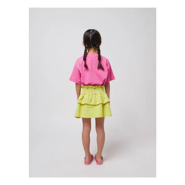 Organic Cotton Flower T-Shirt | Pink