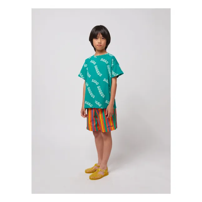Recycled Fiber Logo T-Shirt | Green