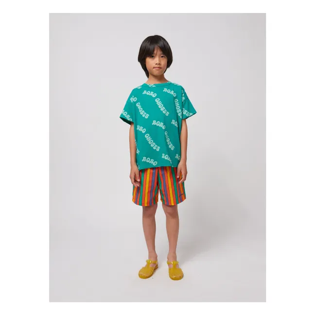 Recycled Fiber Logo T-Shirt | Green