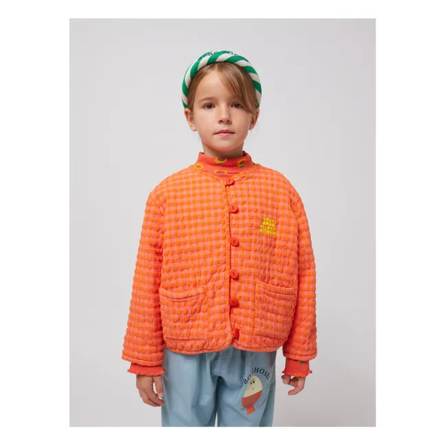 Chaqueta Vichy | Coral