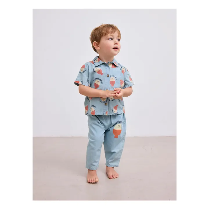 Pantalon Bobo Denim Léger | Bleu ciel- Image produit n°3