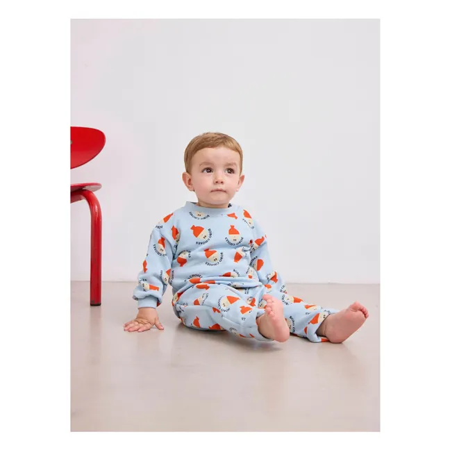 Organic Cotton Bobo Legging | Light blue