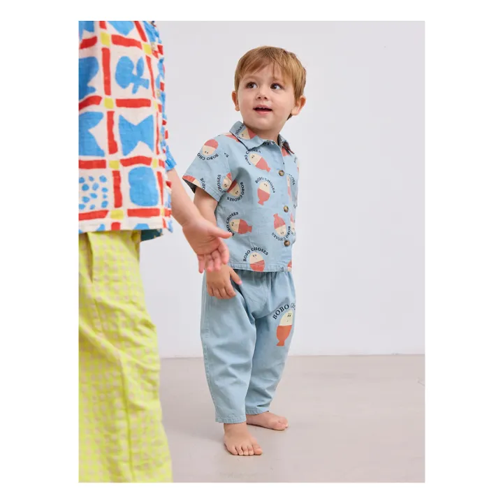 Pantalon Bobo Denim Léger | Bleu ciel- Image produit n°2