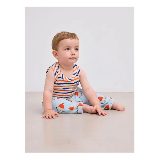 Organic Cotton Bobo Legging | Light blue