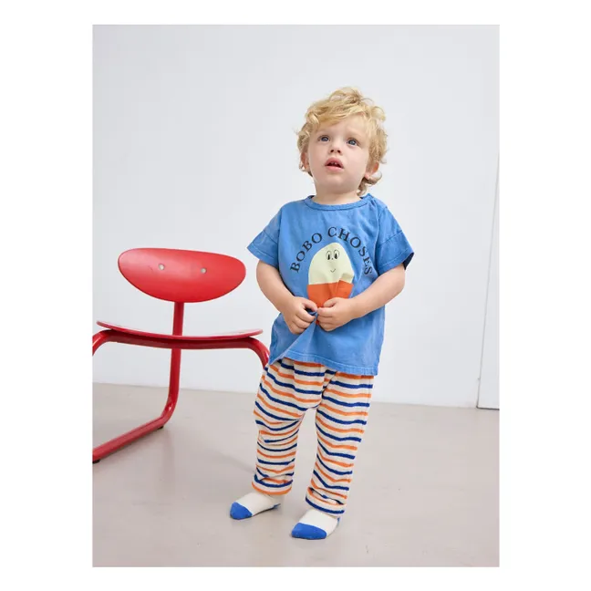Camiseta Bobo de algodón ecológico | Azul