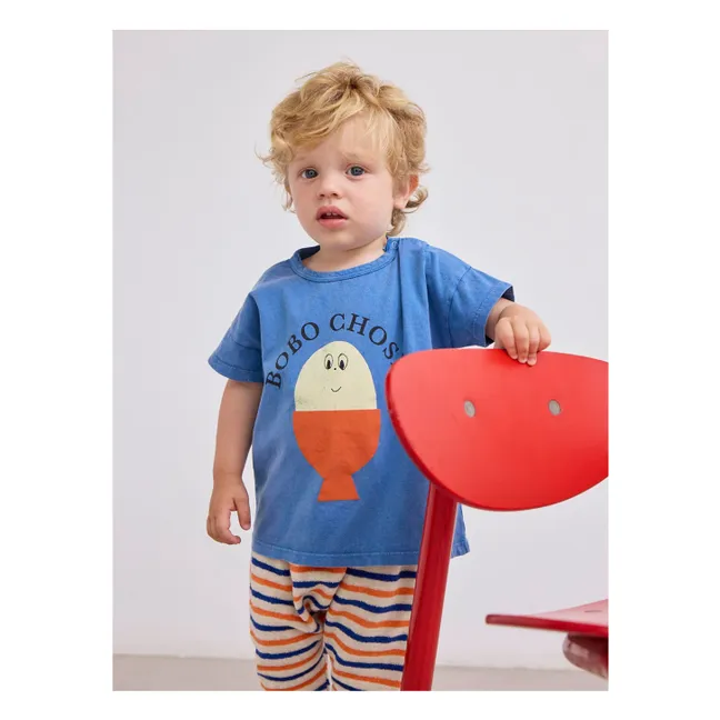 Camiseta Bobo de algodón ecológico | Azul