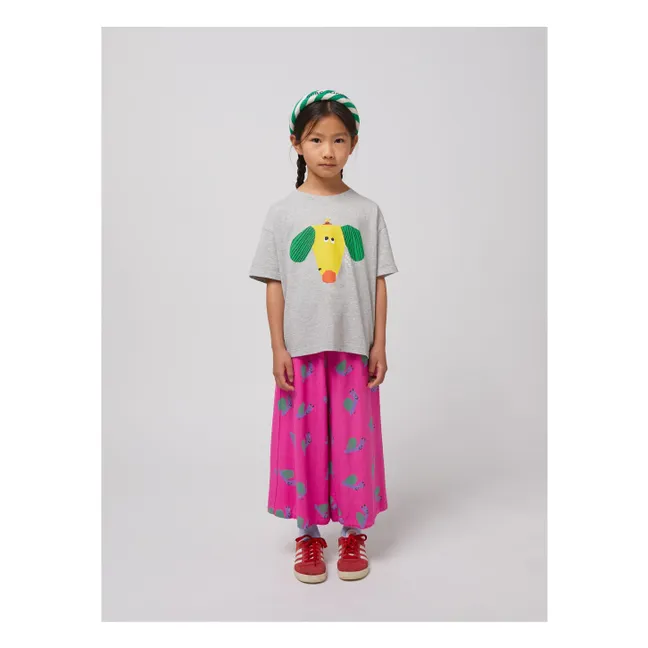Organic Cotton Dog T-Shirt | Heather grey