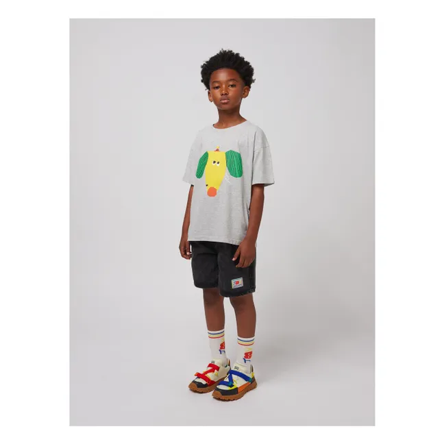 Organic Cotton Dog T-Shirt | Heather grey